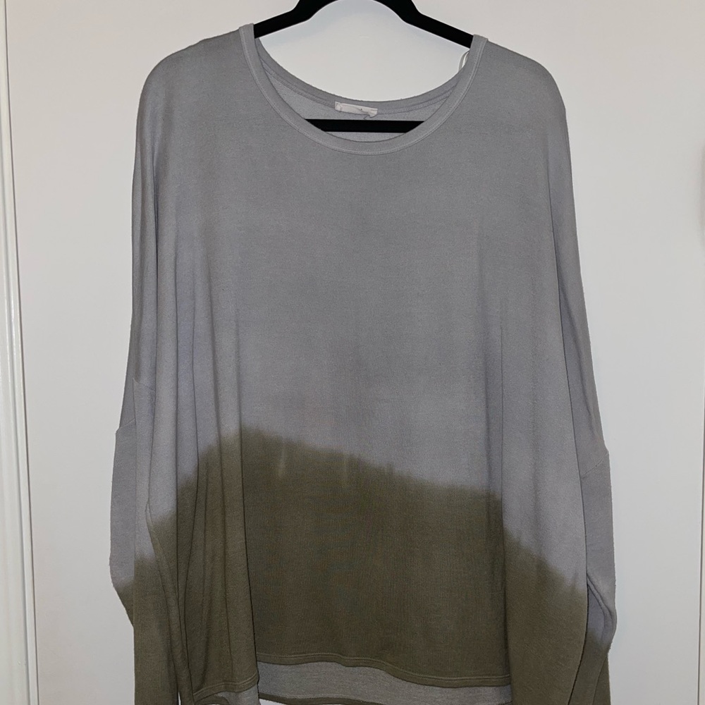 Shop Talulah - Ombré Long Sleeve (Green/Grey - L)